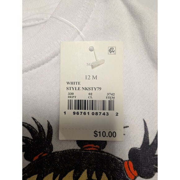 Nickelodeon Toddler Nickelodeon Printed Pullover Sweatshirt - White 12M - Picture 3 of 3